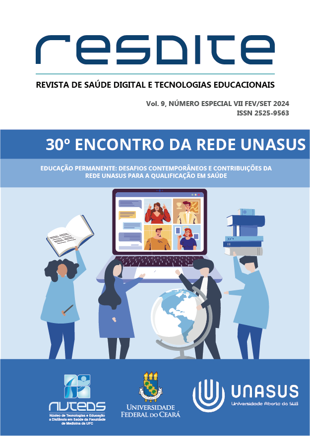 					Afficher Vol. 9 No especial 7 (2024): Trabalhos premiados - 30º Encontro da Rede UNA-SUS
				