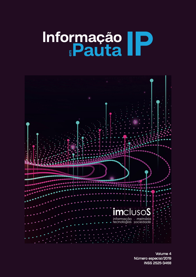 Capa da Revista Informação em Pauta - Número Especial - 2019