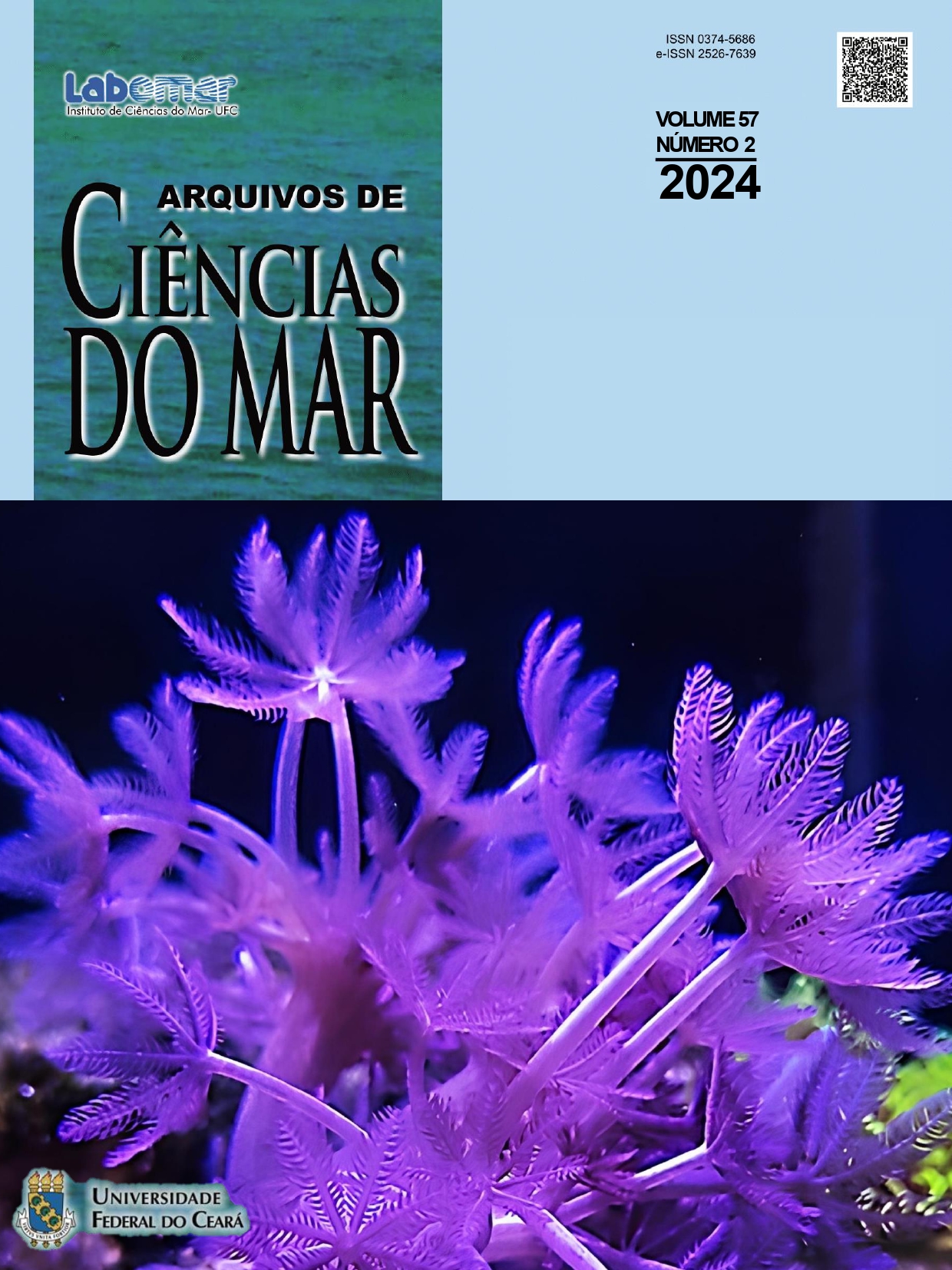 					Visualizar v. 57 n. 2 (2024): Arquivos de Ciências do Mar
				