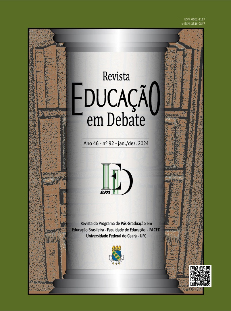 					Visualizar v. 46 n. 92 (2024): Educação em Debate - Fluxo Contínuo
				